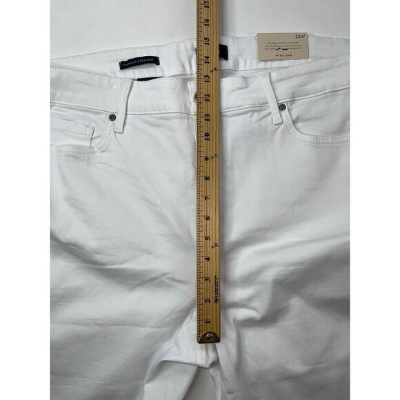 NYDJ Not Your‎ Daughters Jeans Plus 22W Marilyn Straight Crop with Fray Cuff NWT - Picture 14 of 16